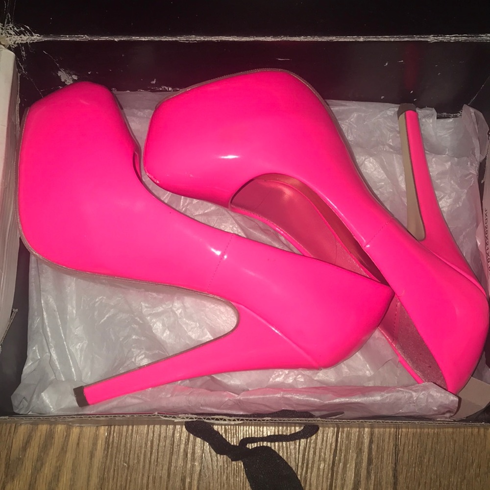 Hot Pink Platform Heels